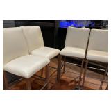 DBB034 - Four Leather Bar Stools
