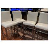 DBB035 - Four Leather Bar Stools