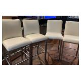 DBB052 - Four Leather Bar Stools