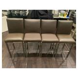 DBB069 4 Leather-Like Bar Chairs