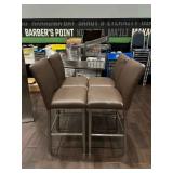 DBB074- Leather Like Bar Chairs