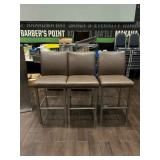 DBB094- Leather Like Bar Chairs 
