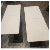 DBB095 - Pair Of Lifetime 6-Foot Folding Tables 