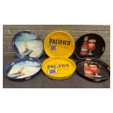 DBB148 Set of 6 Assorted Beer Serving Trays - Pacifico, Corona, Modelo