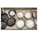 DBB167 - Mixed Lot of Commercial Grade Sauté Pans (9)
