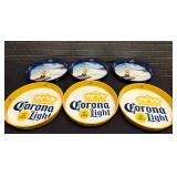 DBB176 Set of 6 Corona Beer Serving Trays - Corona Extra & Corona Light