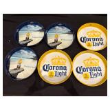 DBB180 Set of 6 Corona Beer Serving Trays - Corona Extra & Corona Light