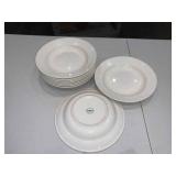DBB229 Nine World Tableware Porcelain Pasta Plates