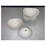DBB237 Thirteen Tuxton Porcelain Oval Bowls