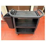 DBB319 Carlisle Rolling Cart with Trashcan