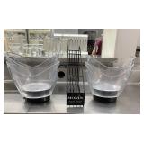 DBB321 - (4) LED Ice Buckets & A Monin Syrup Bottle Rack