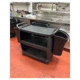 DBB353- Rolling Cart With Trash Bins 