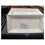 DBB357 White Rectangular Serving Plates - Set of 17