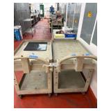 DBB365 Two Rubbermaid Utility Carts