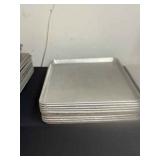 DBB379 Lot of 10 Commercial 18" x 26" Aluminum Baking Sheet Pan