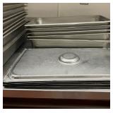DBB390 - (6) 21” Long Stainless Steel Service Pans With Lids
