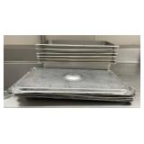 DBB393 - (6) Stainless Steel 21” Long Service Pans With Lids 