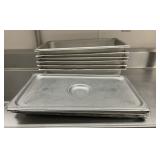 DBB399 - (6) Stainless Steel 21” Long Service Pans With Lids 