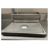 DBB400 - (6) Stainless Steel 21” Long Service Pans With Lids 
