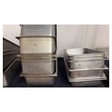DBB404 Commercial Grade Stainless Steel Pans 6” (4) 4” (4)