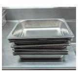 DBB497 - Ten Stainless Steel Pans