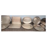 DBB518 - Assorted Stainless Steel Serving Platters (11)