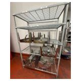 DBB580 AMCO Storage Shelving with Restaurant Serving Trays