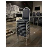 DBB711- (6) Metal Polyurethane Foam Pad Chairs