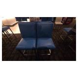 DBB724 Four Blue Bar High Chairs