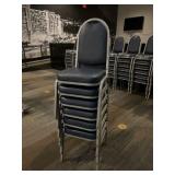 DBB727- (6) Metal Polyurethane Foam Pad Chairs