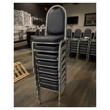 DBB729- (8) Metal Polyurethane Foam Pad Chairs