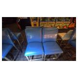 DBB730 (4) Blue High Bar Chairs