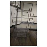 DBB736 Two Seperate Chrome Metal Wire Storage Racks