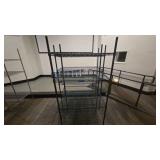DBB739 Two Seperate Metal Wire Shelving Racks