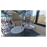 DBB800 Laminate Finished Composition Wood Table With Four Metal Legs