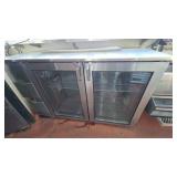 DBB823 Dual Zone Glass Door Back Bar Refrigerator
