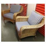 TTH002 Two Rattan Patio Chairs