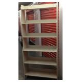 TTH003 Tall White Wooden Bookcase