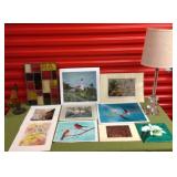 TTH031  Assorted Picture Prints, Lamps & More