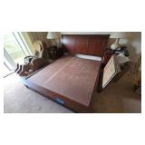 AWT014 Paneled Wood Bed Frame (no matress) AWT014 Paneled Wood Bed Frame (no matress)