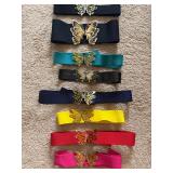 AWT031 Lot Vintage Butterfly Belts AWT031 Lot Vintage Butterfly Belts