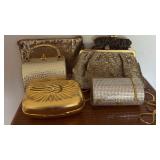 AWT033 Golden Vintage Evening Clutches AWT033 Golden Vintage Evening Clutches