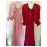 AWT186 Vintage Prairie Style Peasant Dresses - Red & Pink AWT186 Vintage Prairie Style Peasant Dresses - Red & Pink