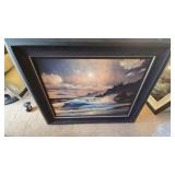 AWT209 "Full Moon On The Beach" Oil Painting By Anthony Casay. AWT209 "Full Moon On The Beach" Oil Painting By Anthony Casay.