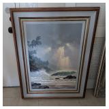 AWT220 - Roy Gonzalez Tabora Framed Ocean Scene AWT220 - Roy Gonzalez Tabora Framed Ocean Scene