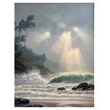 AWT220 - Roy Gonzalez Tabora Framed Ocean Scene