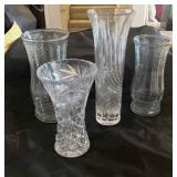 AWT279 Glass And Crystal Vases