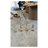 AWT332 Baccarat Decanter + Egyptian Pryx Bottles