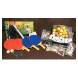 KSCSAV007 Table Tennis Set, Golf Balls, and Tees
