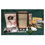 KSCSAV010 Japanese Doll Case, Getas, Pictures and More